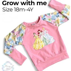 Enchanting Disney Princess Pink Sweatshirt for Kids